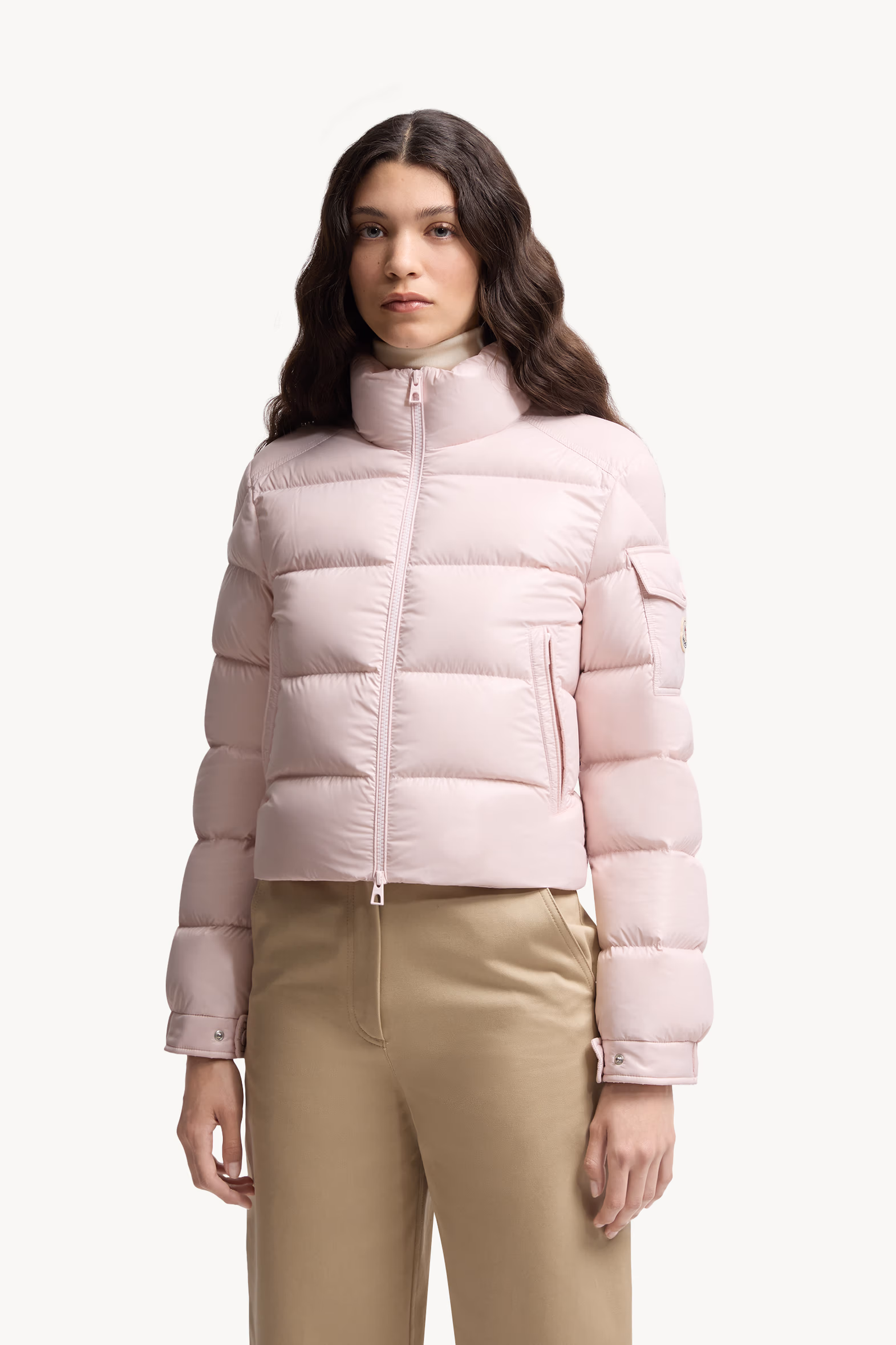Petra Short Down Jacket Women Light Pink Moncler 3